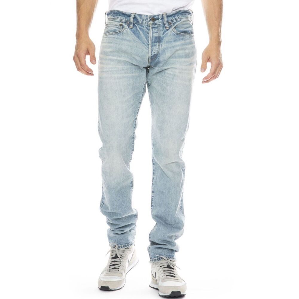 Simon Miller Mens M001 Narrow Button-fly Slim Denim Jeans Blue‎ Size 29x32 NWT
